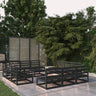 13 Piece Garden Lounge Set Solid Pinewood