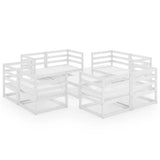 9 Piece Garden Lounge Set Solid Pinewood