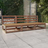 Garden 3-Seater Sofa Solid Pinewood