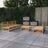 6 Piece Garden Lounge Set Solid Wood Pine