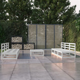 7 Piece Garden Lounge Set Solid Wood Pine