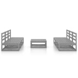 7 Piece Garden Lounge Set Solid Wood Pine