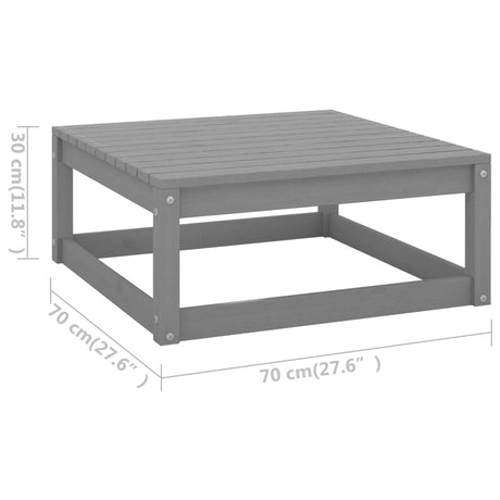 7 Piece Garden Lounge Set Solid Wood Pine