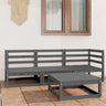 4 Piece Garden Lounge Set Solid Pinewood