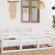 6 Piece Garden Lounge Set Solid Pinewood