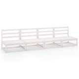 Garden 4-Seater Sofa Solid Pinewood