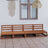 Garden 4-Seater Sofa Solid Pinewood