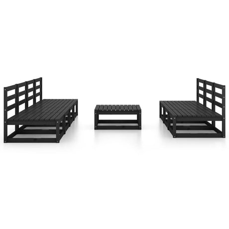8 Piece Garden Lounge Set Solid Pinewood
