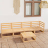 5 Piece Garden Lounge Set Solid Wood Pine