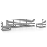 6 Piece Garden Lounge Set Solid Pinewood
