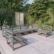 6 Piece Garden Lounge Set Solid Pinewood