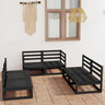 6 Piece Garden Lounge Set Solid Pinewood
