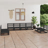 8 Piece Garden Lounge Set Solid Pinewood