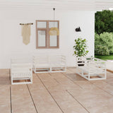6 Piece Garden Lounge Set Solid Pinewood