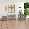 7 Piece Garden Lounge Set Solid Pinewood