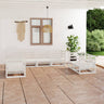 7 Piece Garden Lounge Set Solid Pinewood