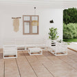8 Piece Garden Lounge Set Solid Pinewood