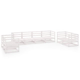 8 Piece Garden Lounge Set Solid Pinewood