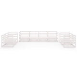 8 Piece Garden Lounge Set Solid Pinewood