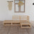 4 Piece Garden Lounge Set Solid Wood Pine