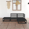 4 Piece Garden Lounge Set Solid Wood Pine