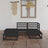 5 Piece Garden Lounge Set Solid Wood Pine