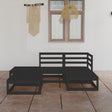 5 Piece Garden Lounge Set Solid Wood Pine
