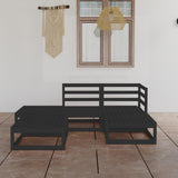 5 Piece Garden Lounge Set Solid Wood Pine