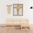4 Piece Garden Lounge Set Solid Wood Pine