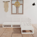5 Piece Garden Lounge Set Solid Wood Pine