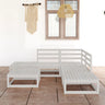 6 Piece Garden Lounge Set Solid Wood Pine