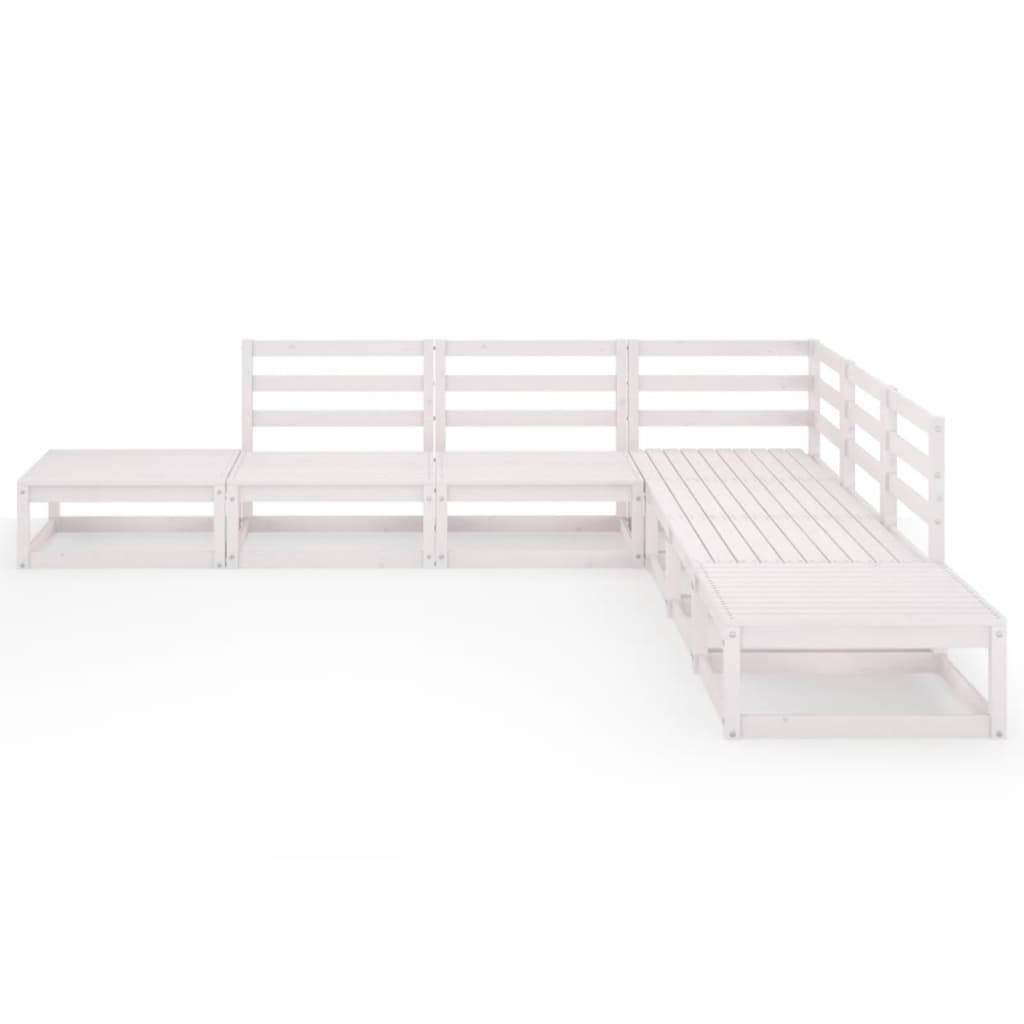 7 Piece Garden Lounge Set Solid Wood Pine