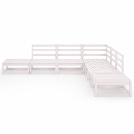 7 Piece Garden Lounge Set Solid Wood Pine