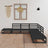7 Piece Garden Lounge Set Solid Wood Pine