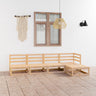 5 Piece Garden Lounge Set Solid Wood Pine
