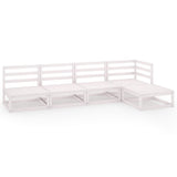 5 Piece Garden Lounge Set Solid Wood Pine