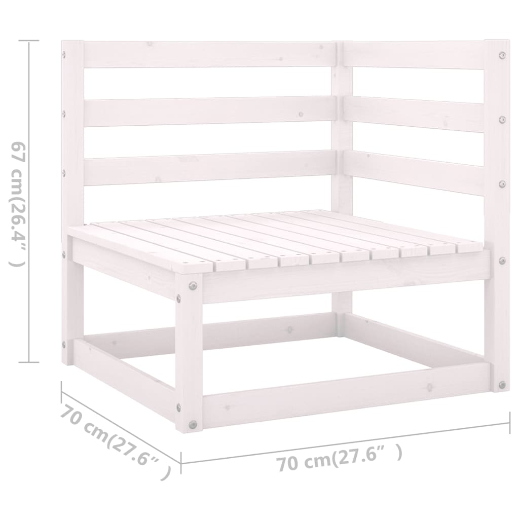5 Piece Garden Lounge Set Solid Wood Pine