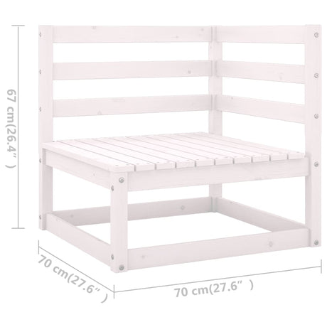 5 Piece Garden Lounge Set Solid Wood Pine
