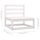 5 Piece Garden Lounge Set Solid Wood Pine