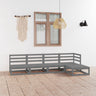 5 Piece Garden Lounge Set Solid Wood Pine