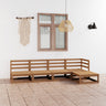 5 Piece Garden Lounge Set Solid Wood Pine