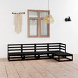 5 Piece Garden Lounge Set Solid Wood Pine