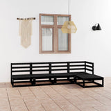 5 Piece Garden Lounge Set Solid Wood Pine