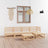 6 Piece Garden Lounge Set Solid Wood Pine