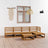 6 Piece Garden Lounge Set Solid Wood Pine