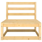 4 Piece Garden Lounge Set Solid Wood Pine