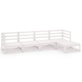 5 Piece Garden Lounge Set Solid Pinewood
