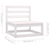 5 Piece Garden Lounge Set Solid Pinewood