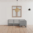 4 Piece Garden Lounge Set Solid Wood Pine
