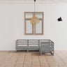 4 Piece Garden Lounge Set Solid Wood Pine